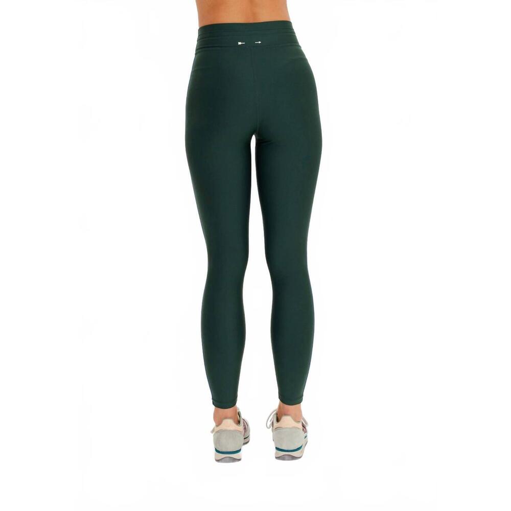 NEW THE UPSIDE maneki 25in midi pant in racing green - Picture 4 of 8